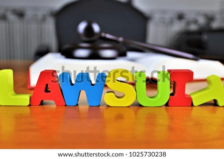 An concept Image of a lawsuit, legal, lawyer