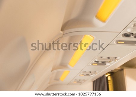 Photography inside the plane'
