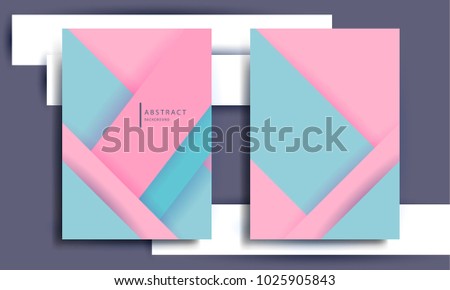Modernist minimalist cover design, abstract figures and lines, paper style, background for flyer, business advertising, website.