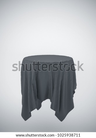tablecloth hung in the air 3d