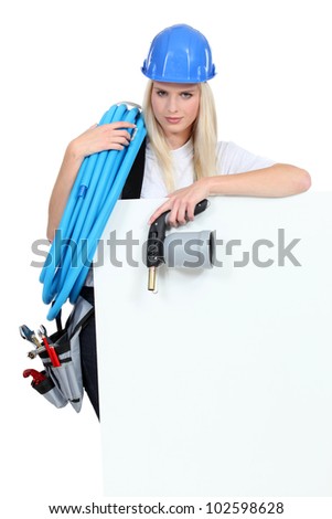 Female plumber