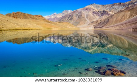 Chandratal Lake is a high altitude lake in Spiti Valley, India. Also known as Lake of the moon