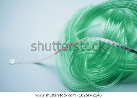 color cable with major on white background. abstract.