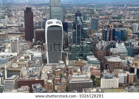 City of London skyline - capital city of the UK.