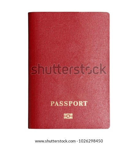 Passport isolated on white background