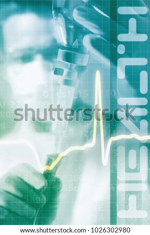 An image of Nurse checking drip