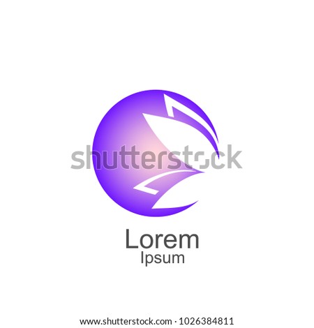 Butterfly Logo Template. Abstract beauty and fashion logo template