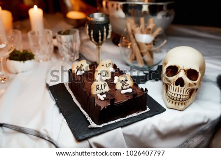 Halloween. cakes rip Royalty-Free Stock Photo #1026407797