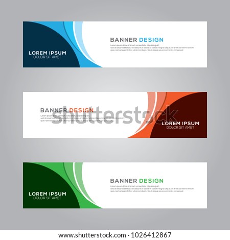 Abstract Modern Banner Background Design Vector Template Royalty-Free Stock Photo #1026412867