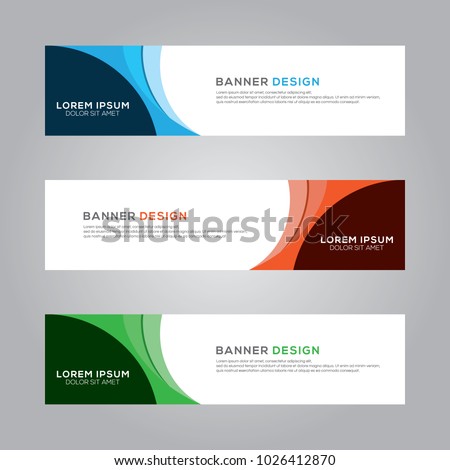 Abstract Modern Banner Background Design Vector Template Royalty-Free Stock Photo #1026412870