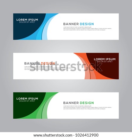 Abstract Modern Banner Background Design Vector Template Royalty-Free Stock Photo #1026412900