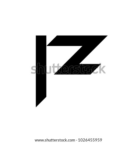 letter R and Z vector logo.