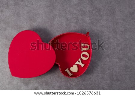 Heart box with love