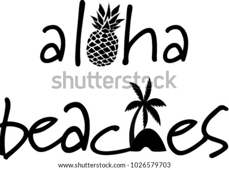 Aloha Beaches Decal
