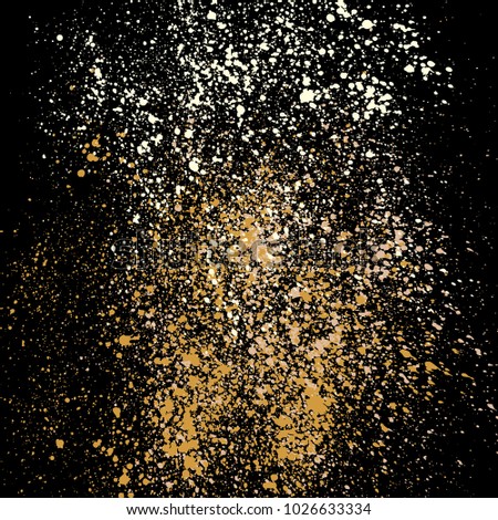 Grainy abstract texture isolated on black background. Vector illustration.