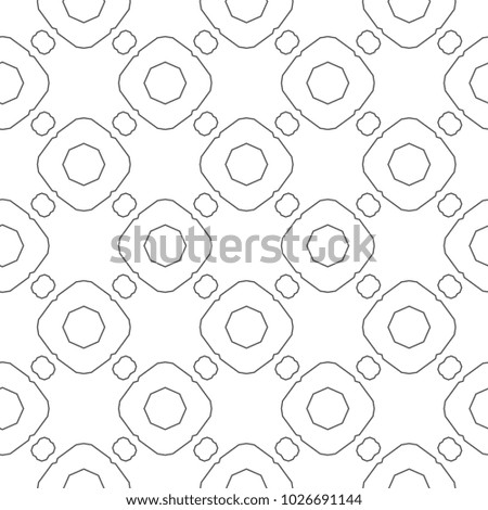 Seamless ornamental geometric vector pattern