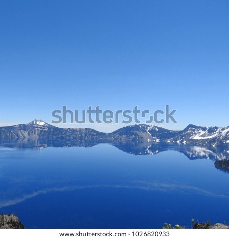 Crater lake mountain