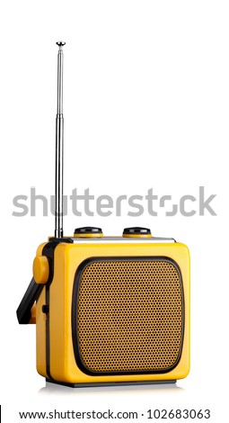 Radio receiver isolated Royalty-Free Stock Photo #102683063