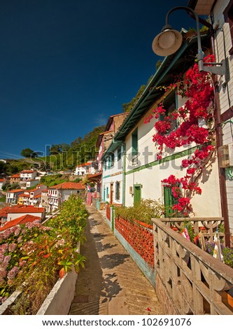 Nice view on the famous city of Cudillero, Spain