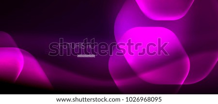 Neon purple hexagon vector abstract background