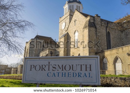 Portsmouth Cathedral in the Winter sunshine