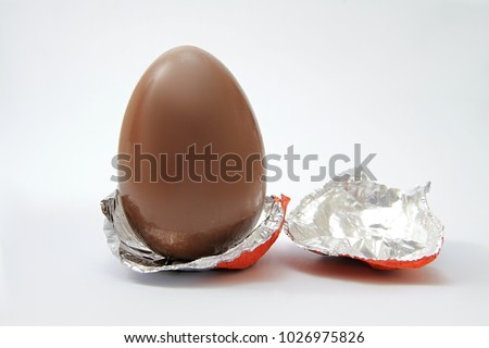 Easter eggs on table stock photo Royalty-Free Stock Photo #1026975826