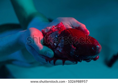 Heart in hands, Hands are holding a heart