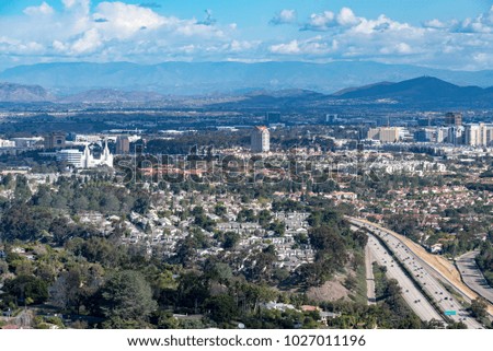 Skyline of San Diego Residential Area