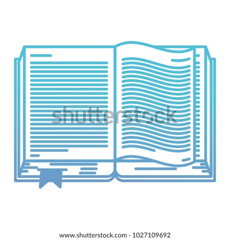 text book open isolated icon