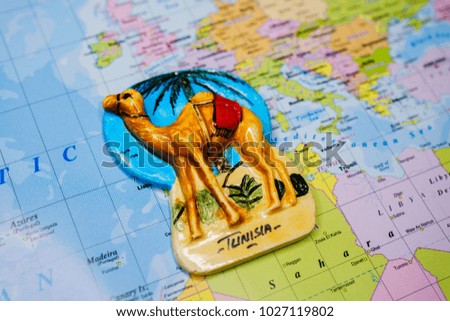Tunisia map background