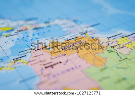 Venezuela map background