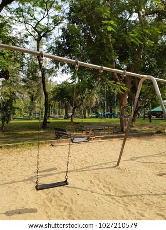 swing chair sand playground