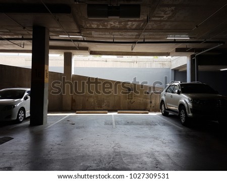 empty parking space.