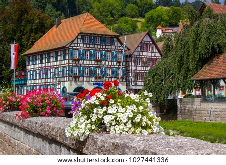 Beautuful Schiltach in Black Forest, Germany Royalty-Free Stock Photo #1027441336