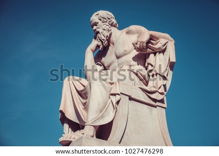 Socrates, ancient greek philosopher Royalty-Free Stock Photo #1027476298