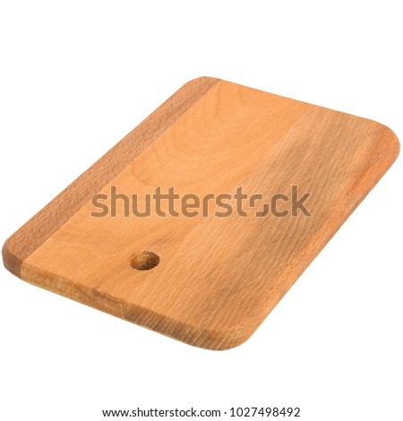 Cutting board isolated on white background
