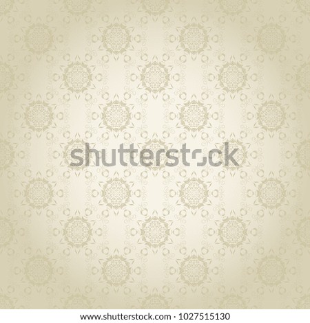 Seamless clean minimal floral wallpaper pattern. Seamless floral ornament on background. Seamless pattern for your design. Textile pattern. Wallpaper pattern