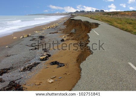 Coastal Erosion Royalty-Free Stock Photo #102751841