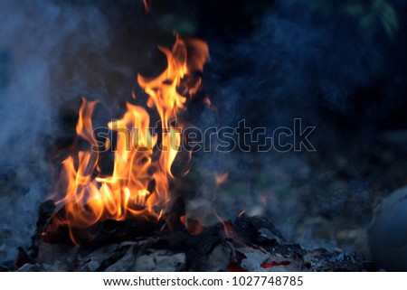 Fire, burning fire