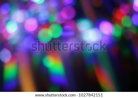 Buble bokeh effect natural  holographic foil. Abstract buble bokeh effect. Out of focus texture. Colorful of bokeh on defocused background. Natural effect holographic foil.