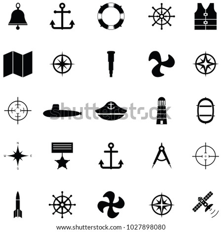 navy icon set