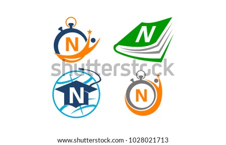 Symbol N Vector Template Set
