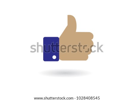 Thumb Up (Like) Icon / Vector. Facebook like. Facebook icon.