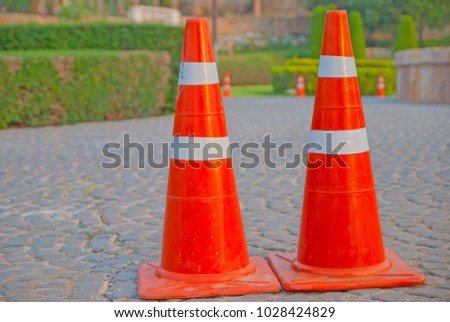 traffic  cone in Thailand