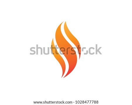 Abstract flame symbol