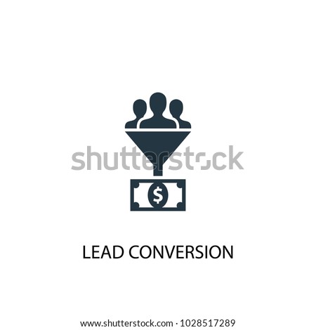 Lead conversion icon. Simple element illustration. Lead conversion symbol design from Social Media Marketing collection. Can be used in web and mobile. Royalty-Free Stock Photo #1028517289