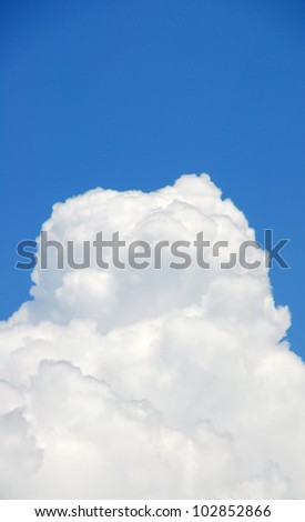 Beautiful cloud texture and clear blue sky