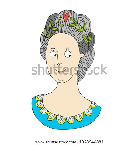 Vector Character illustration women Empress