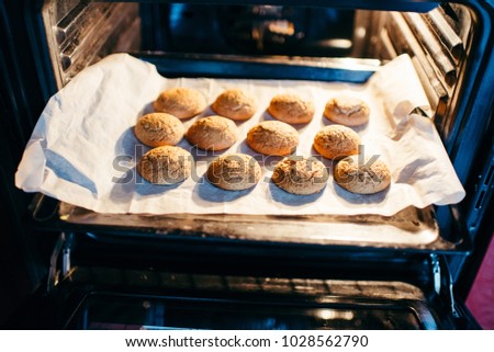 a big plate of cookies from the oven