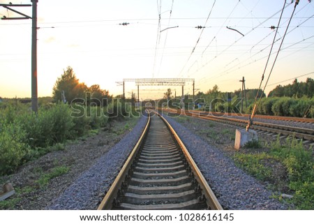 Railway and rails.